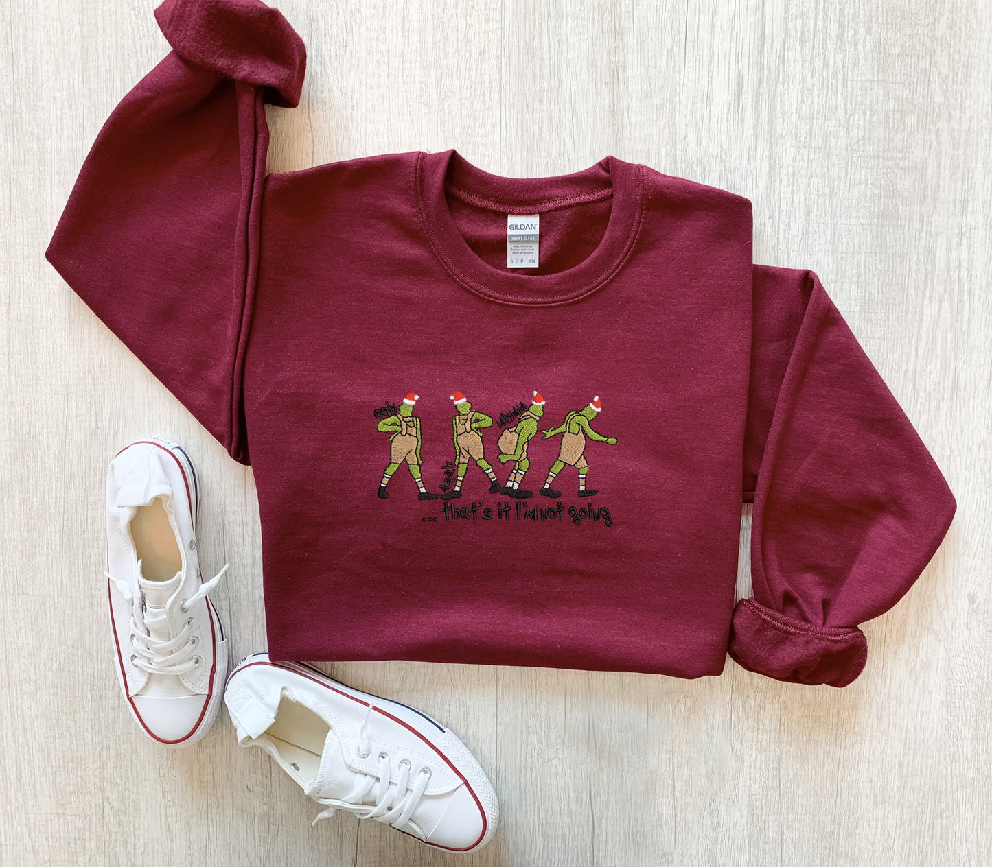 That's it I'm Not Going Embroidered Sweatshirt