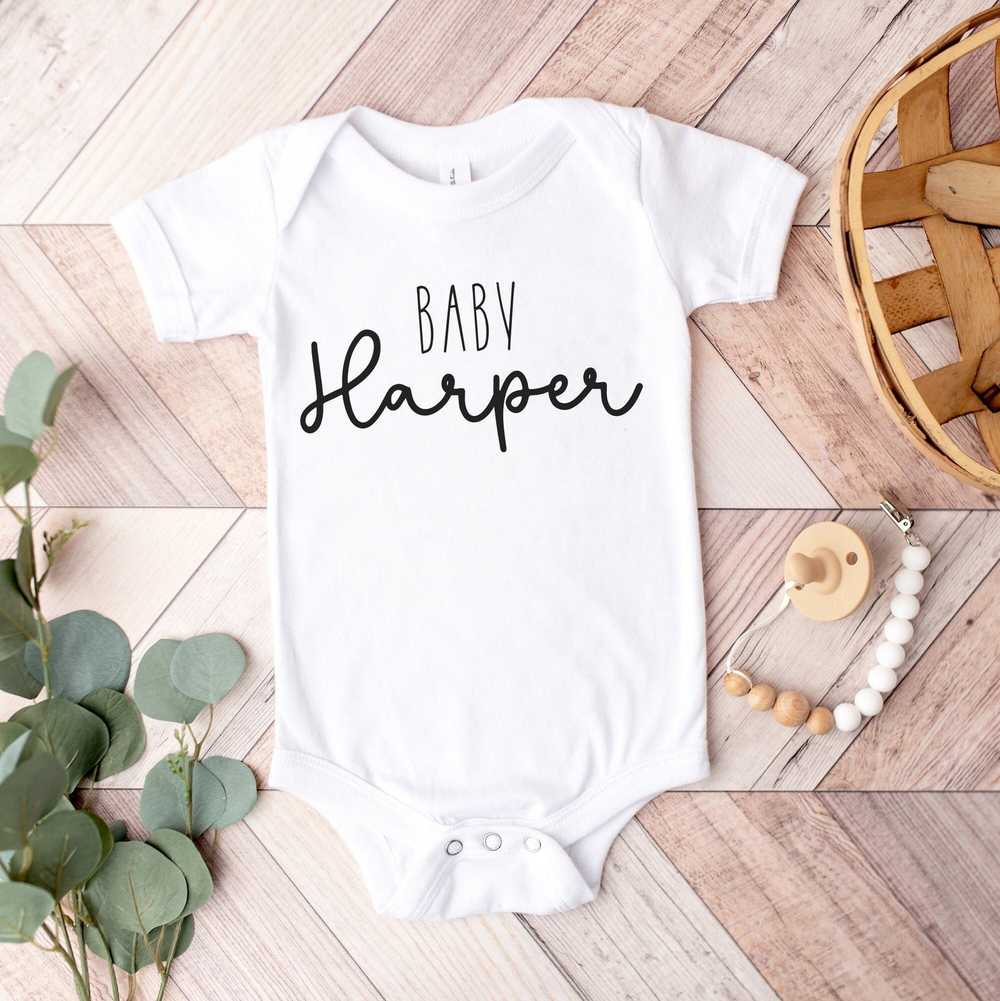 Personalized Last Name Onesie