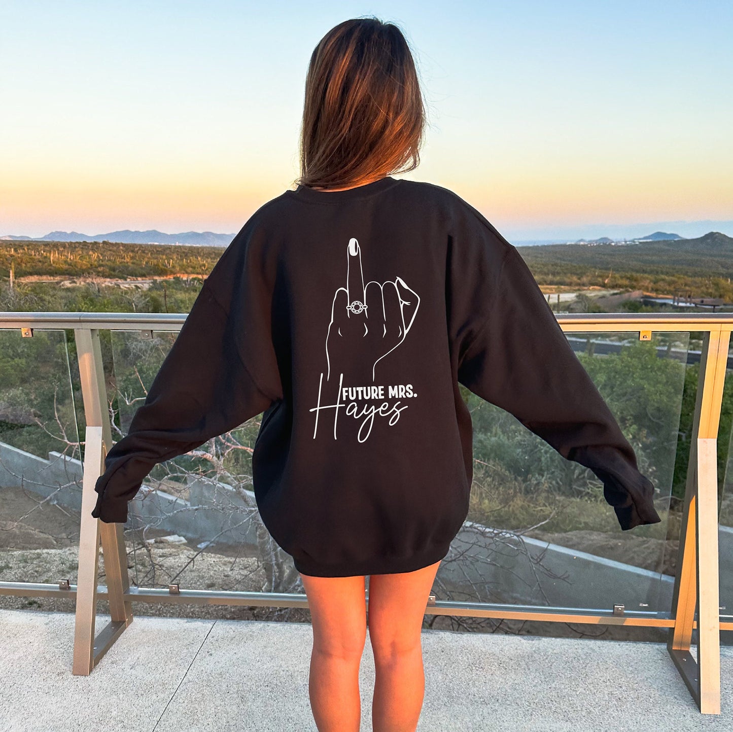 Future Mrs. Sweatshirt, Fiancee Sweatshirt, Bride Gift, Personalized Mrs. Sweatshirt, Engagement Gift, Personalized Mrs. Sweater Ring Finger