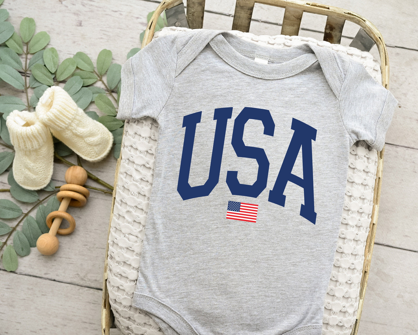 USA Flag Onesie