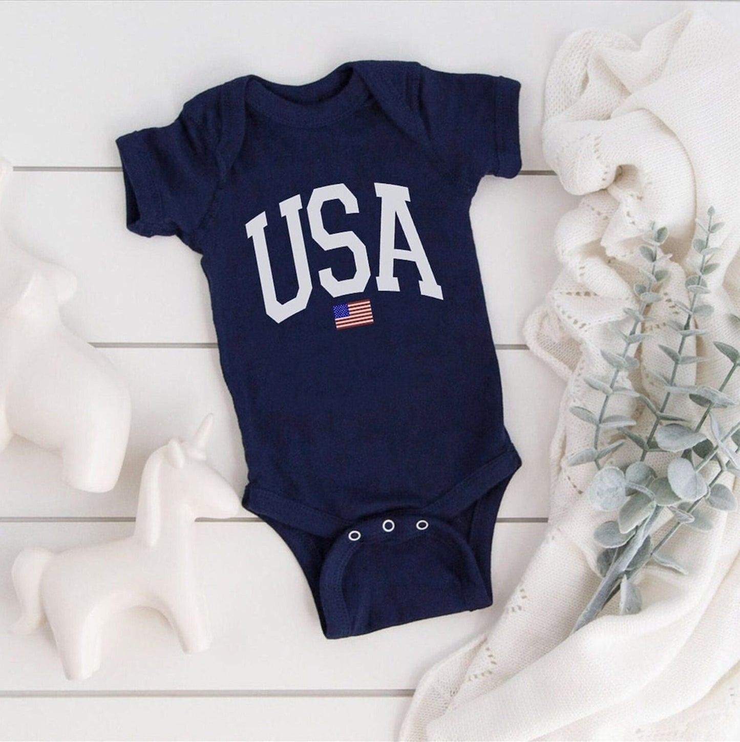USA Flag Onesie