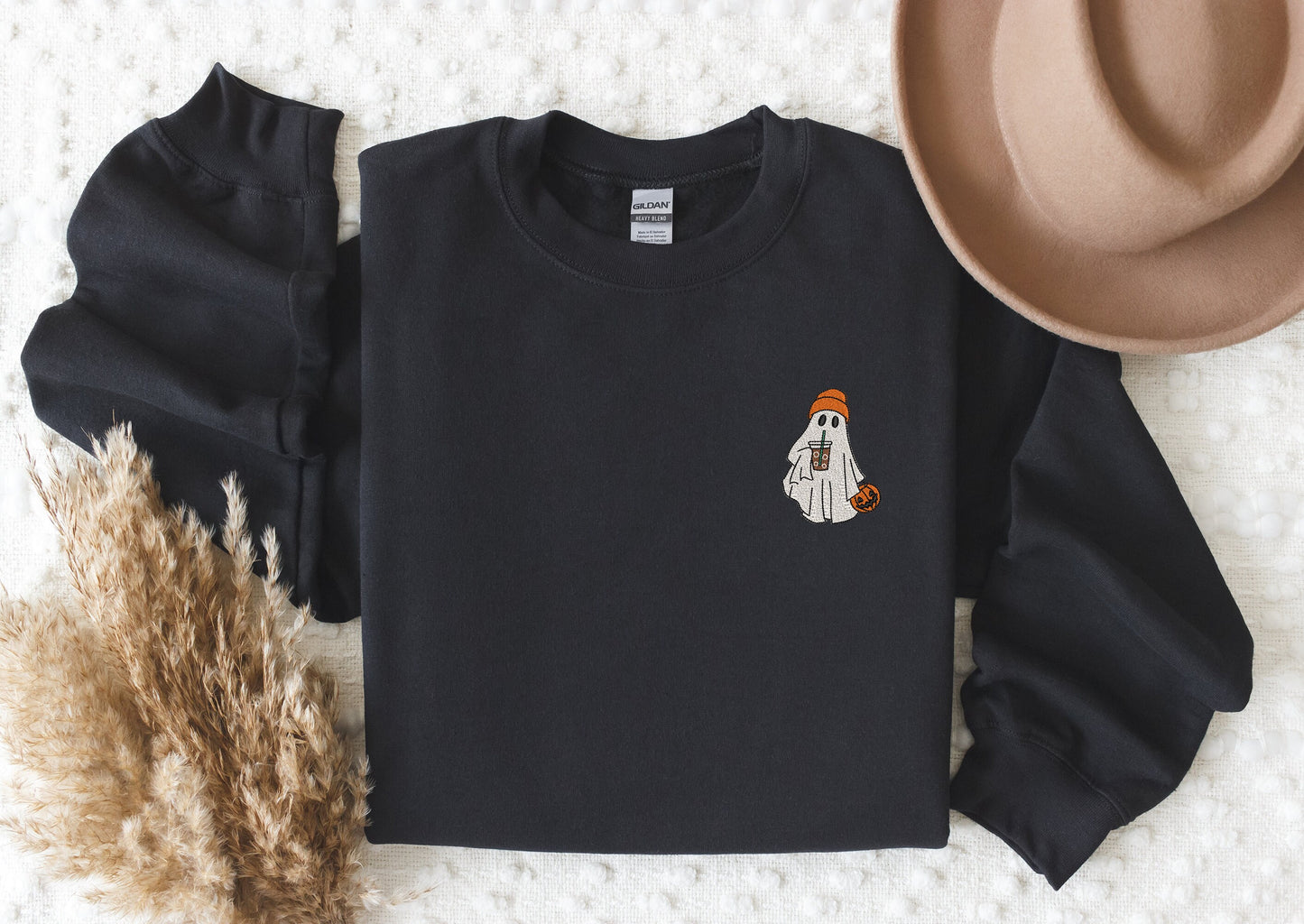 Embroidered Ghost Sweatshirt