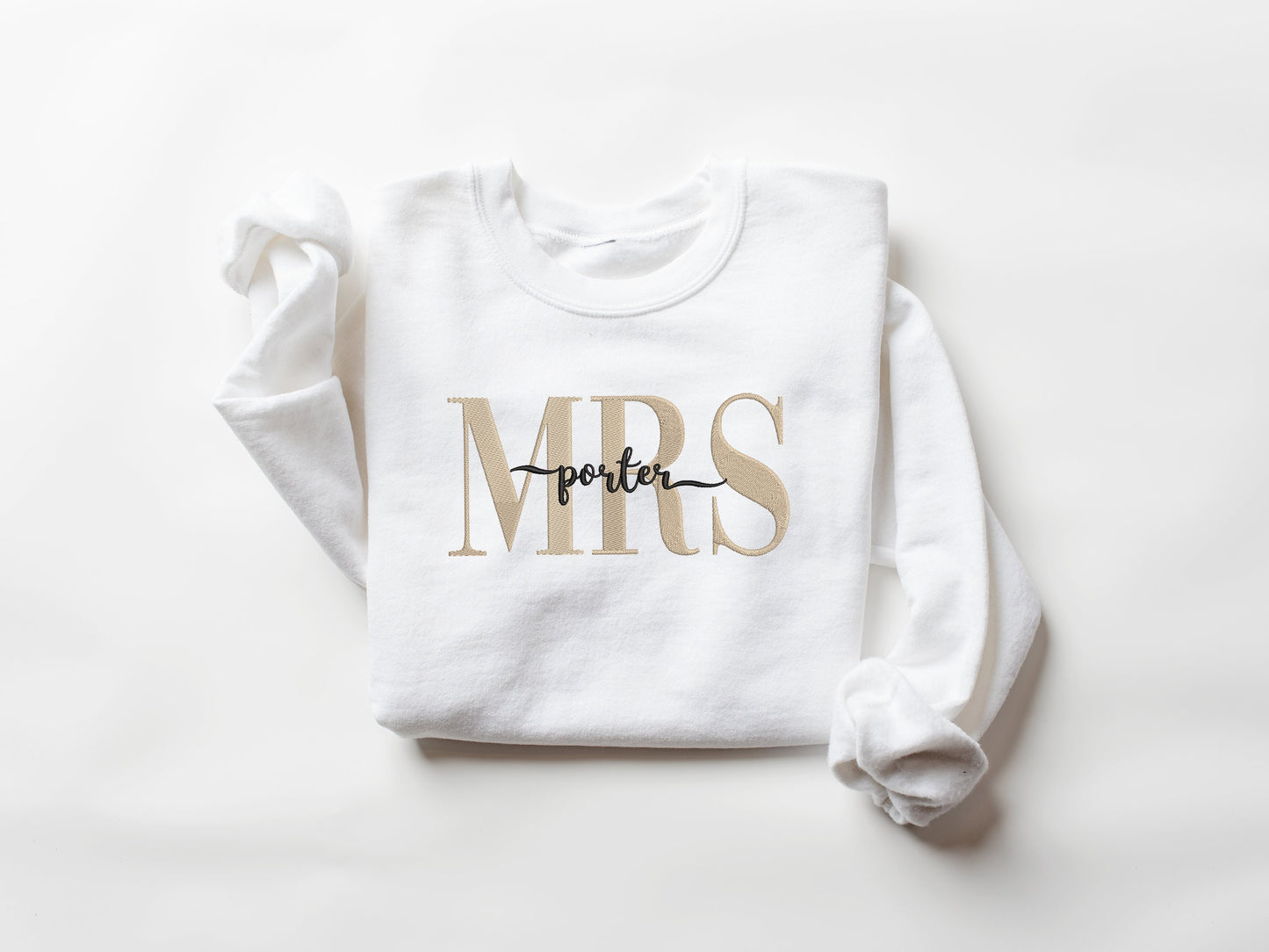 Custom Mrs. Embroidered Sweatshirt