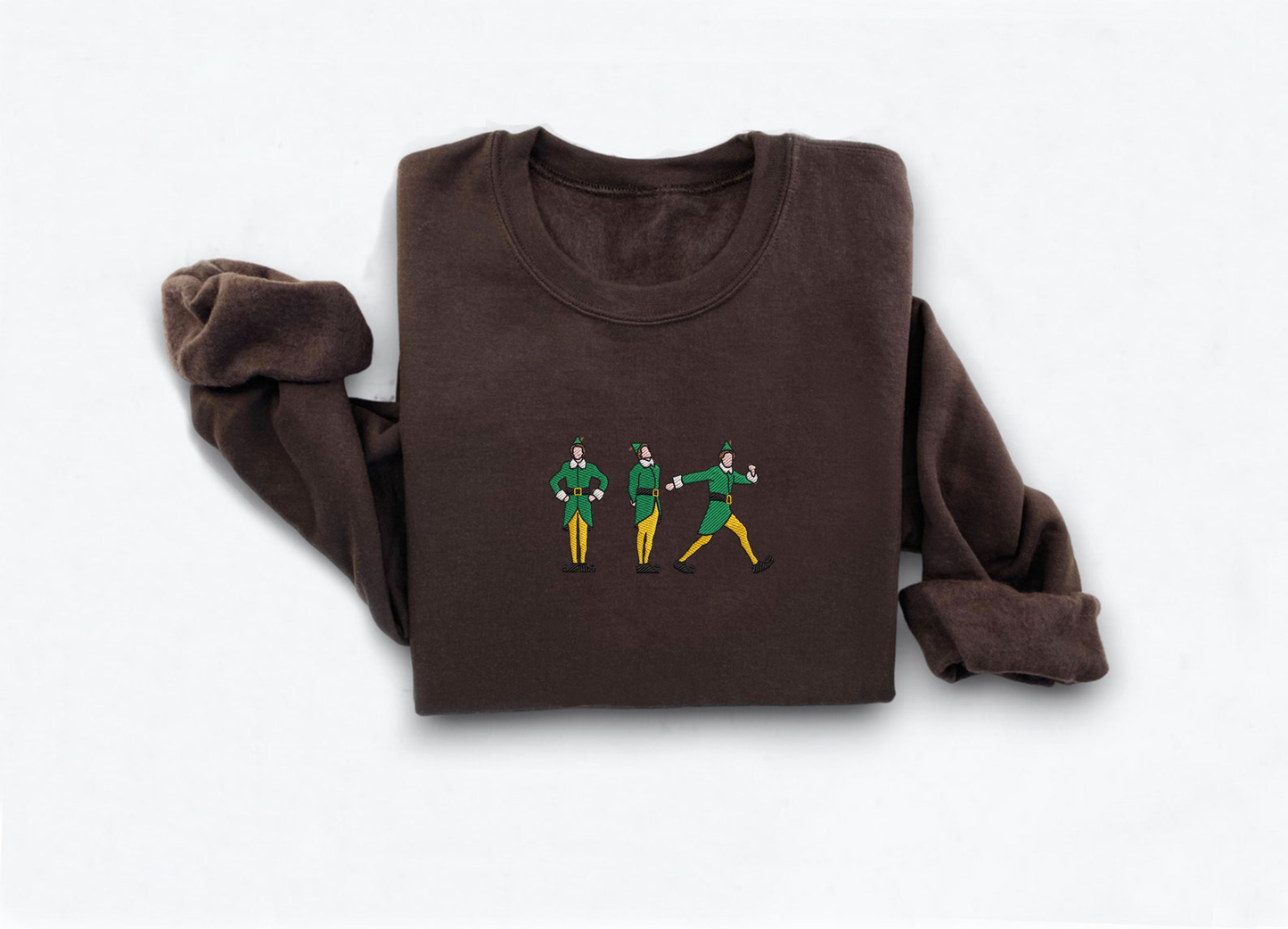 Christmas Elf Embroidered Sweatshirt