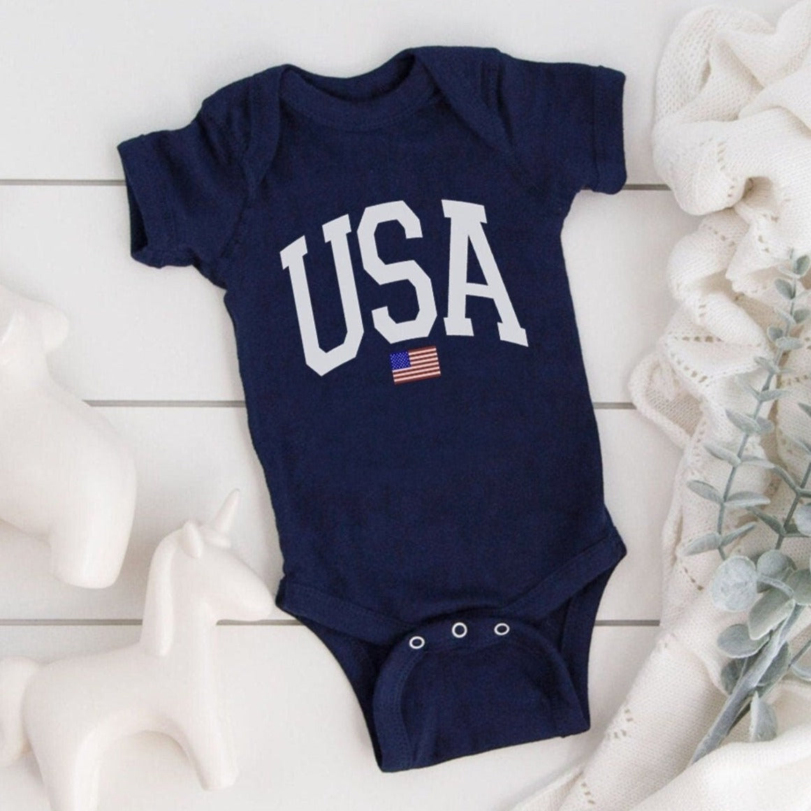 USA Flag Onesie