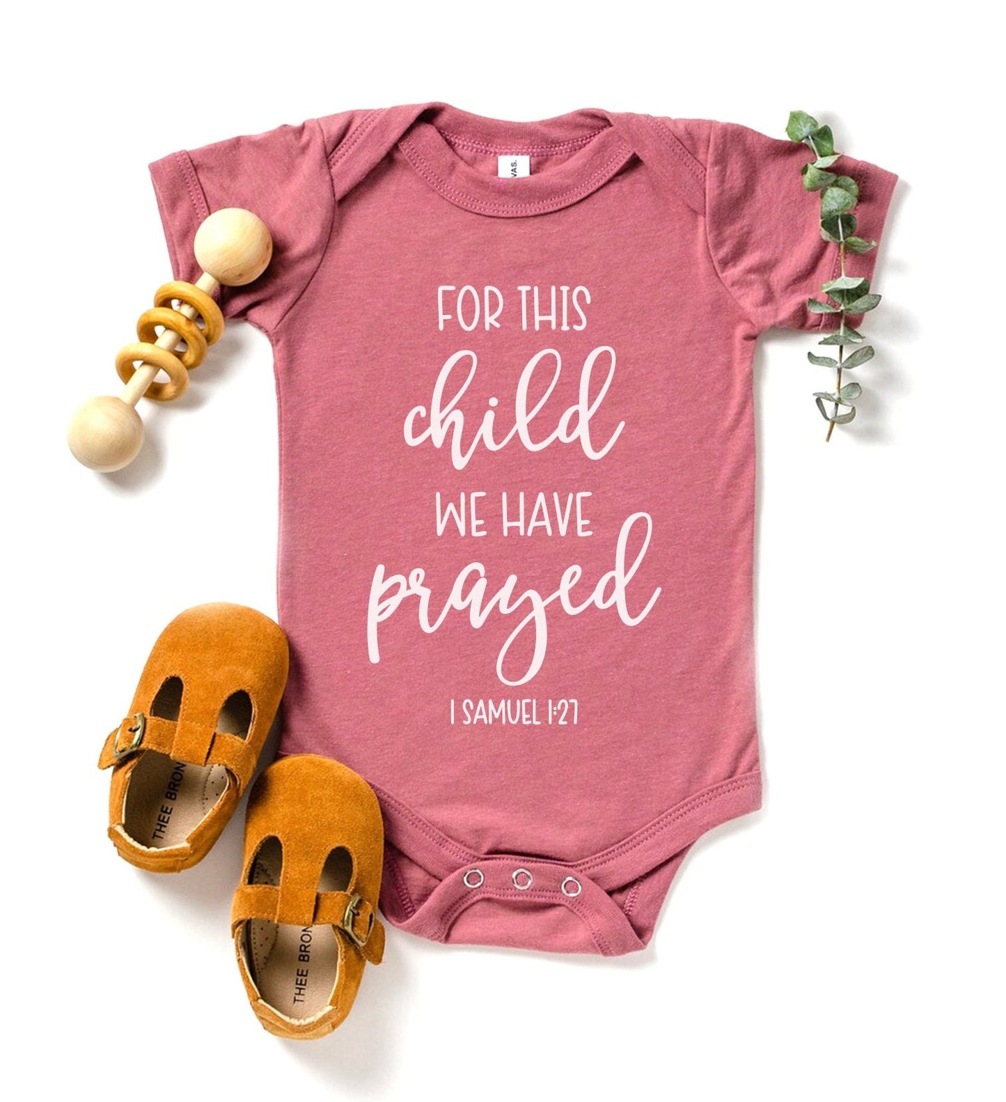 For This Child We Have Prayed Baby Onesie