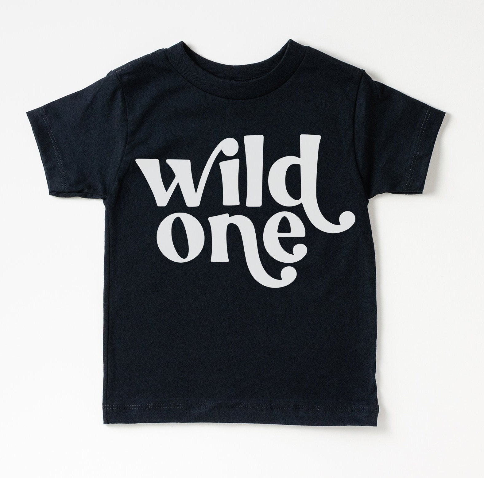 Wild One Shirt, Retro Wild One Shirt, First Birthday Outfit, Boy Wild One T-Shirt, Gender Neutral First Birthday, Olive Green