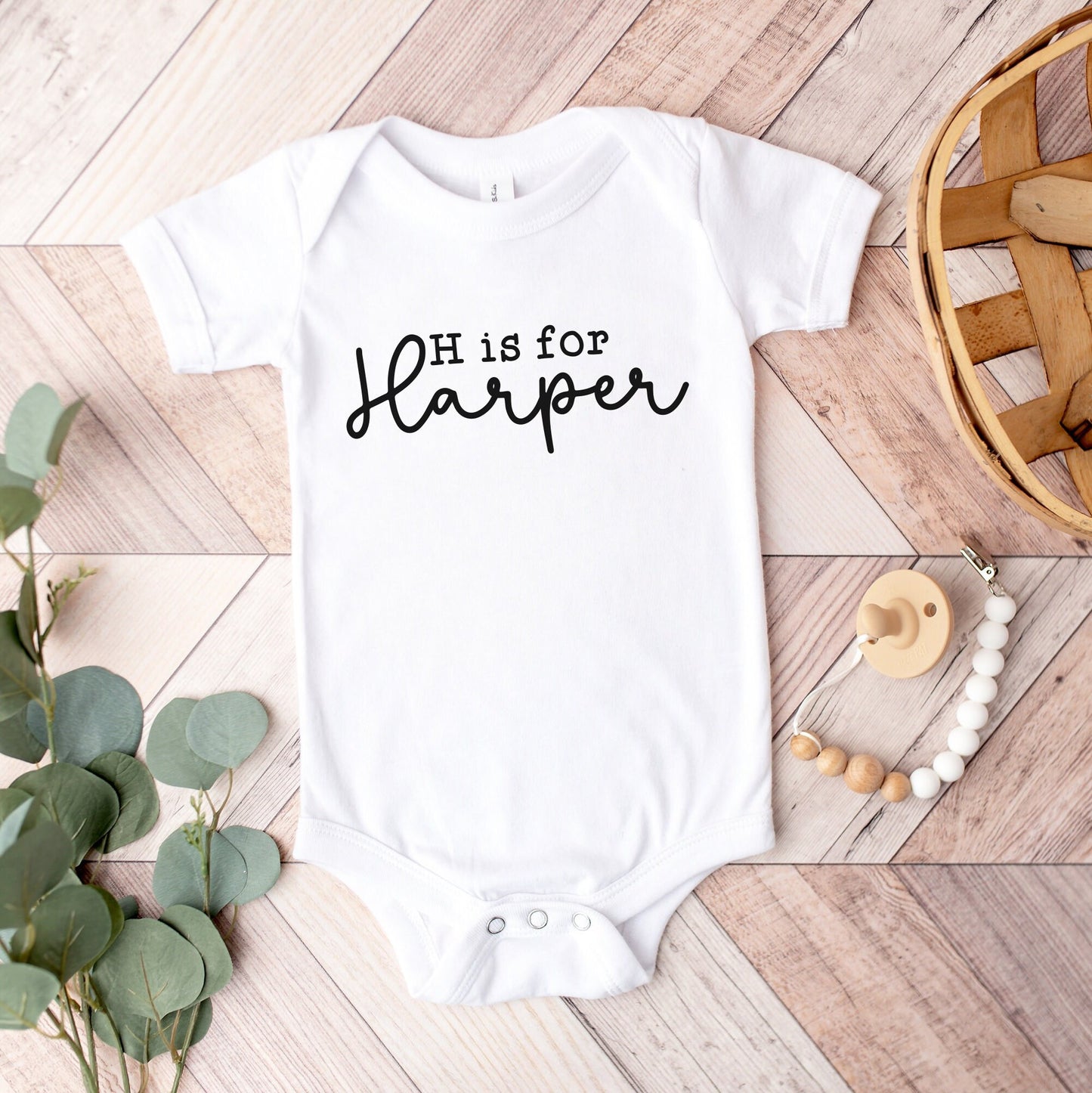 Alphabet Name Onesie