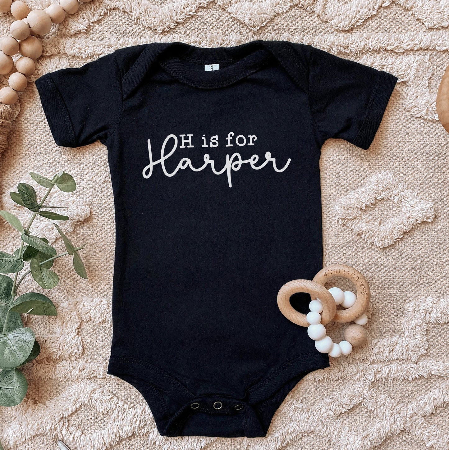 Alphabet Name Onesie