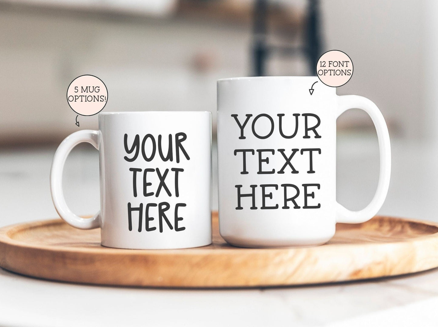 Custom Text Coffee Mug