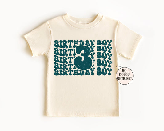 third birthday shirt retro