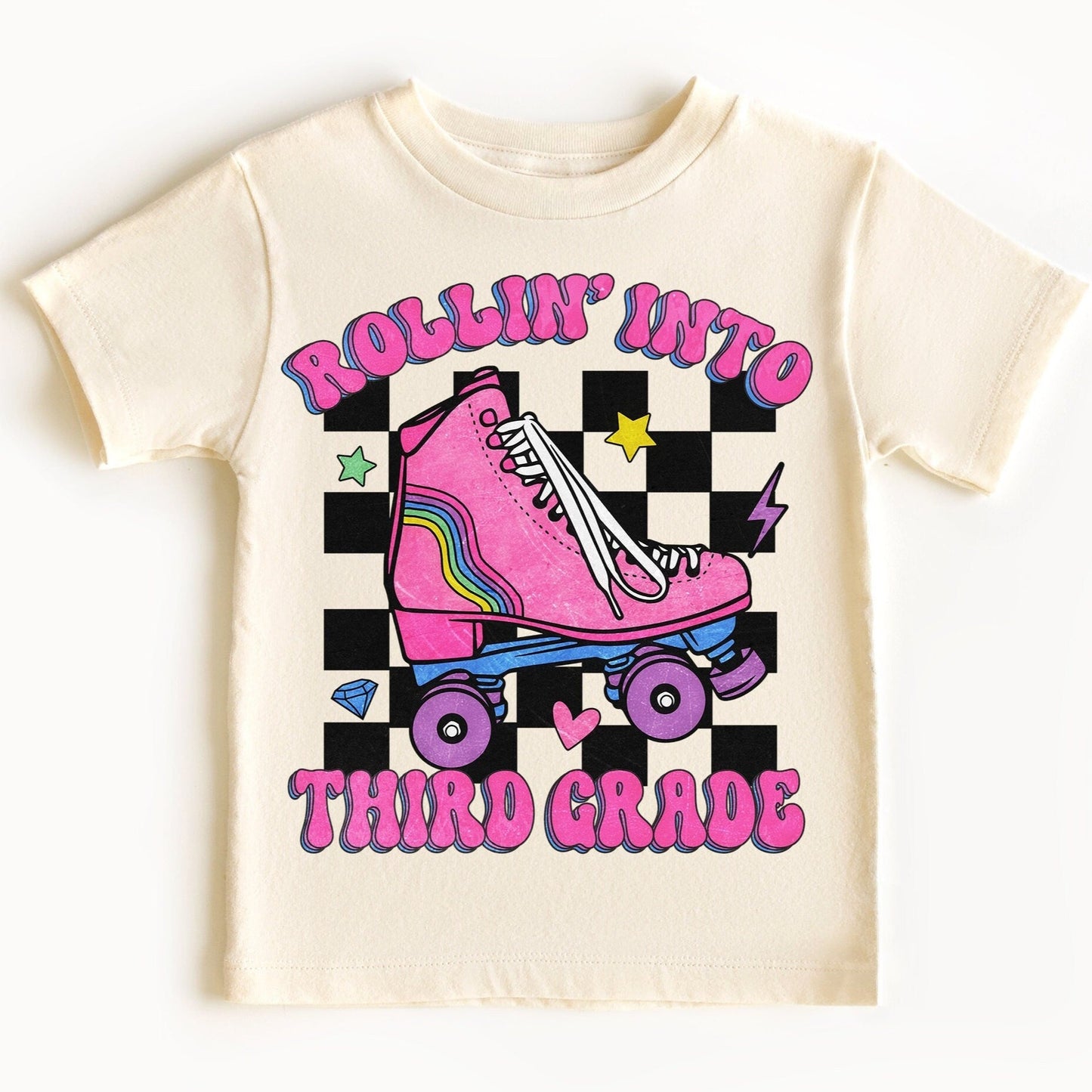 Rollin Into Third Grade Shirt