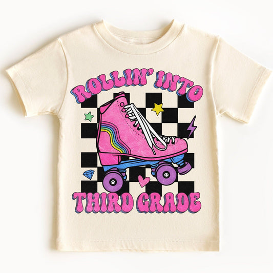 Rollin Into Third Grade Shirt