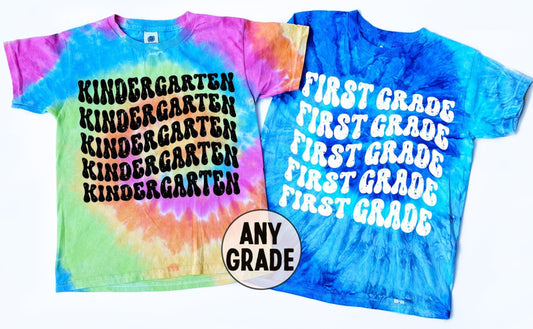 Retro Tie Dye Back to School Shirt