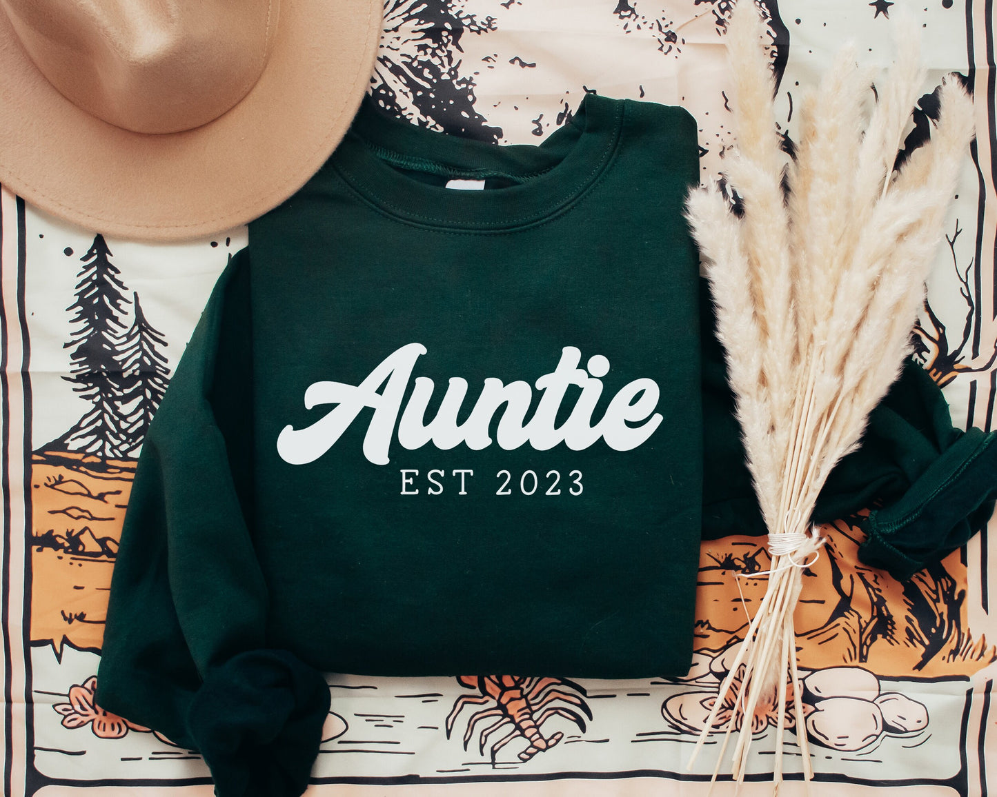 Custom Retro Auntie Sweatshirt