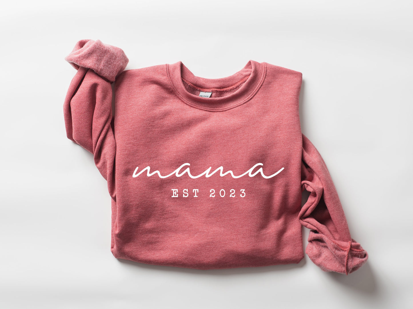 Mama Est Sweatshirt, Mama Est 2022 Sweatshirt, Custom Mom Sweatshirt, Mom Gift, New Mom Gift, Mama Sweatshirt, Gift for Mom, Retro Mom