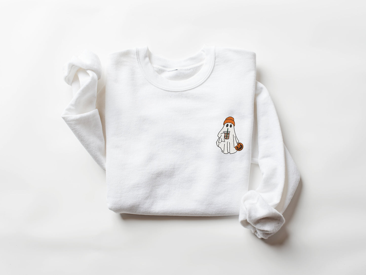 Embroidered Ghost Sweatshirt