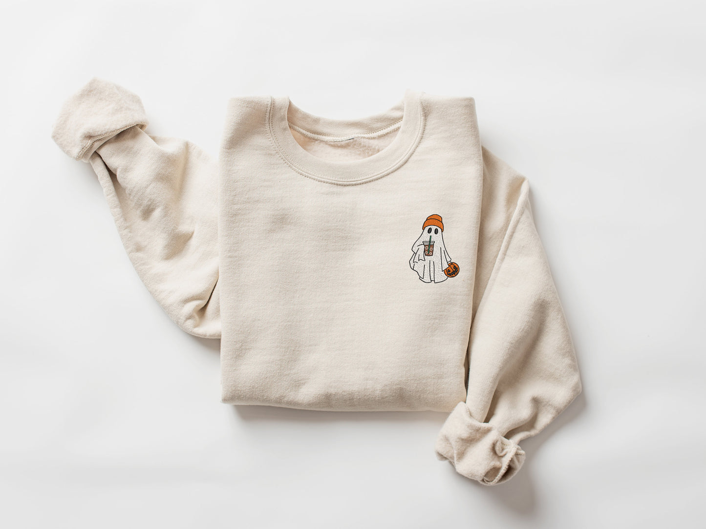 Embroidered Ghost Sweatshirt