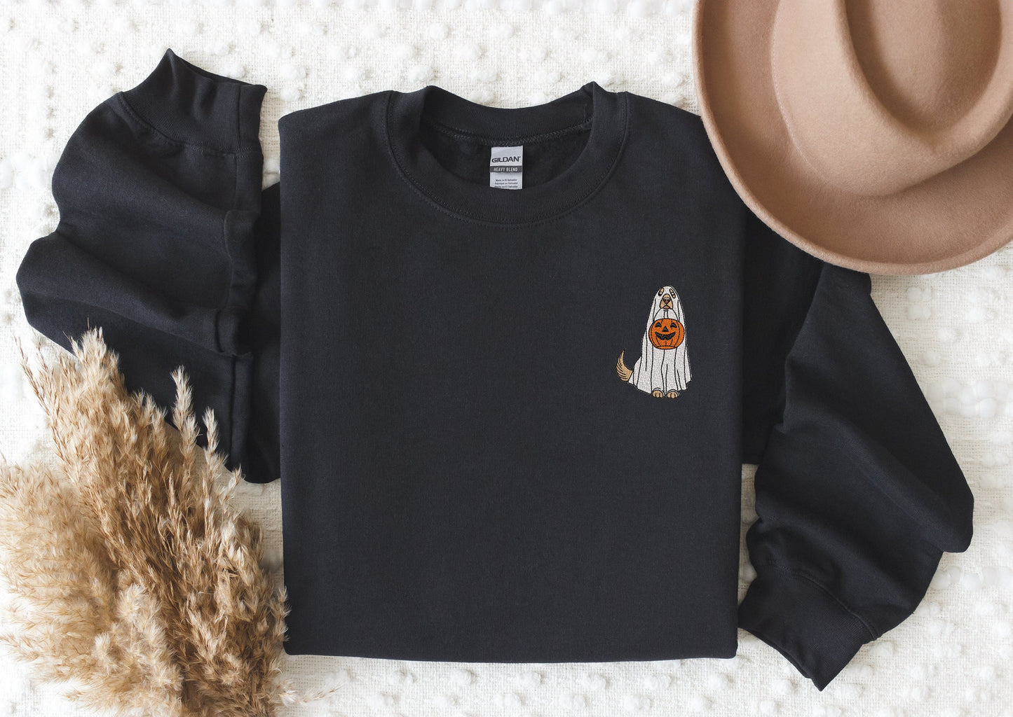 Embroidered Ghost Dog Sweatshirt