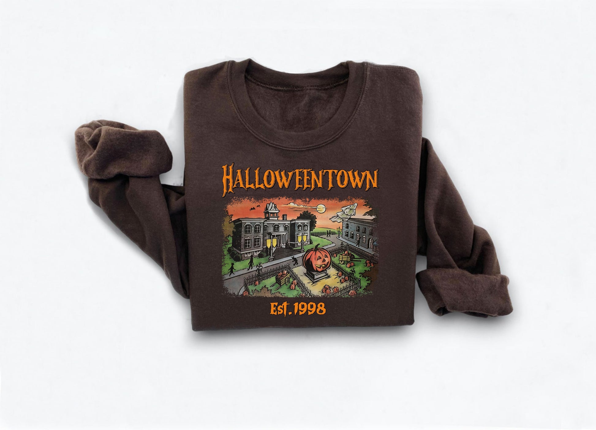 Halloweentown Sweatshirt, Halloween Sweatshirt, Fall Sweatshirt, Spooky Season, Retro Vintage Sweatshirt