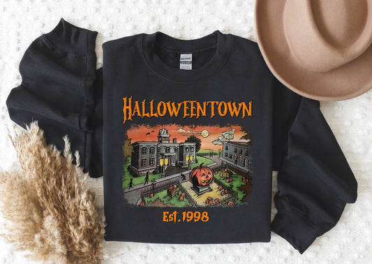 Halloweentown Sweatshirt, Halloween Sweatshirt, Fall Sweatshirt, Spooky Season, Retro Vintage Sweatshirt, Halloween Crewneck