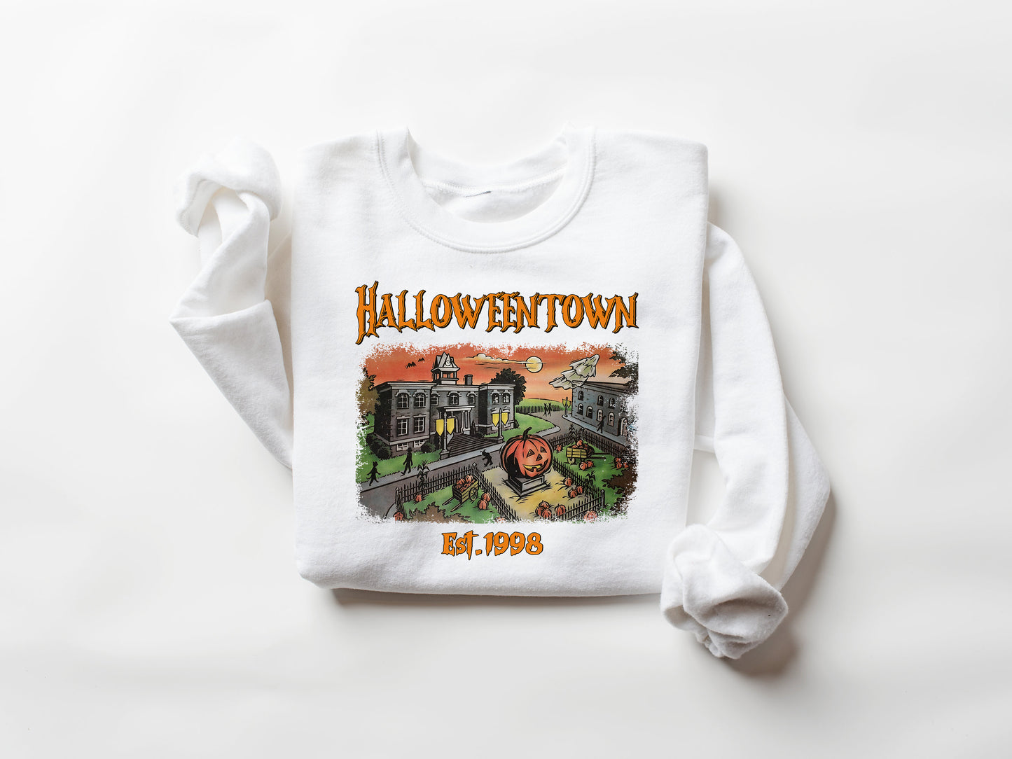 Halloweentown Sweatshirt, Halloween Sweatshirt, Fall Sweatshirt, Spooky Season, Retro Vintage Sweatshirt